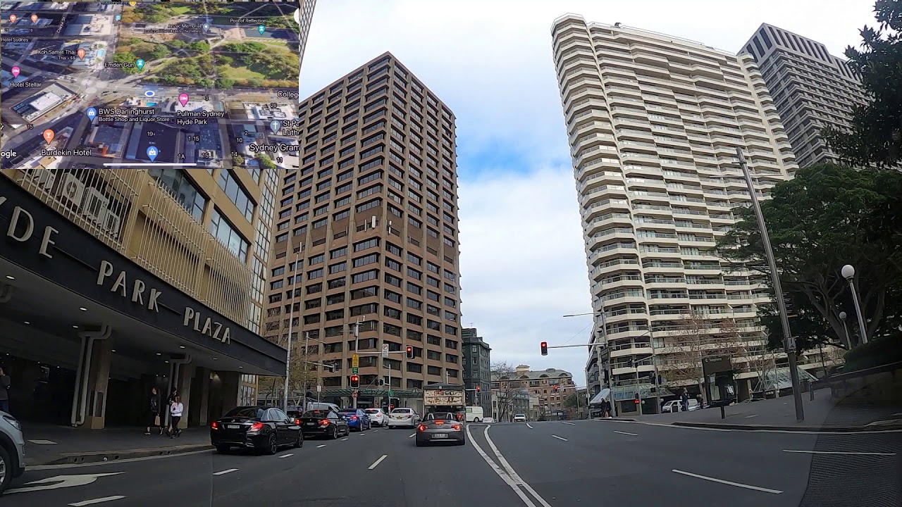(FULL HD) Beautiful street view in Sydney city