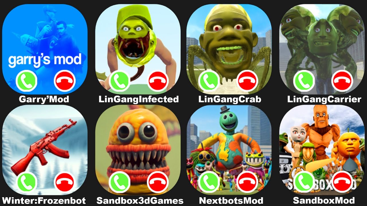 Garry's Mod Mobile Italian Brainrot,ZOMBIE LIN GANG MELON CARRIER TITAN,NEXTBOTS IN PLAYGROUND MOD