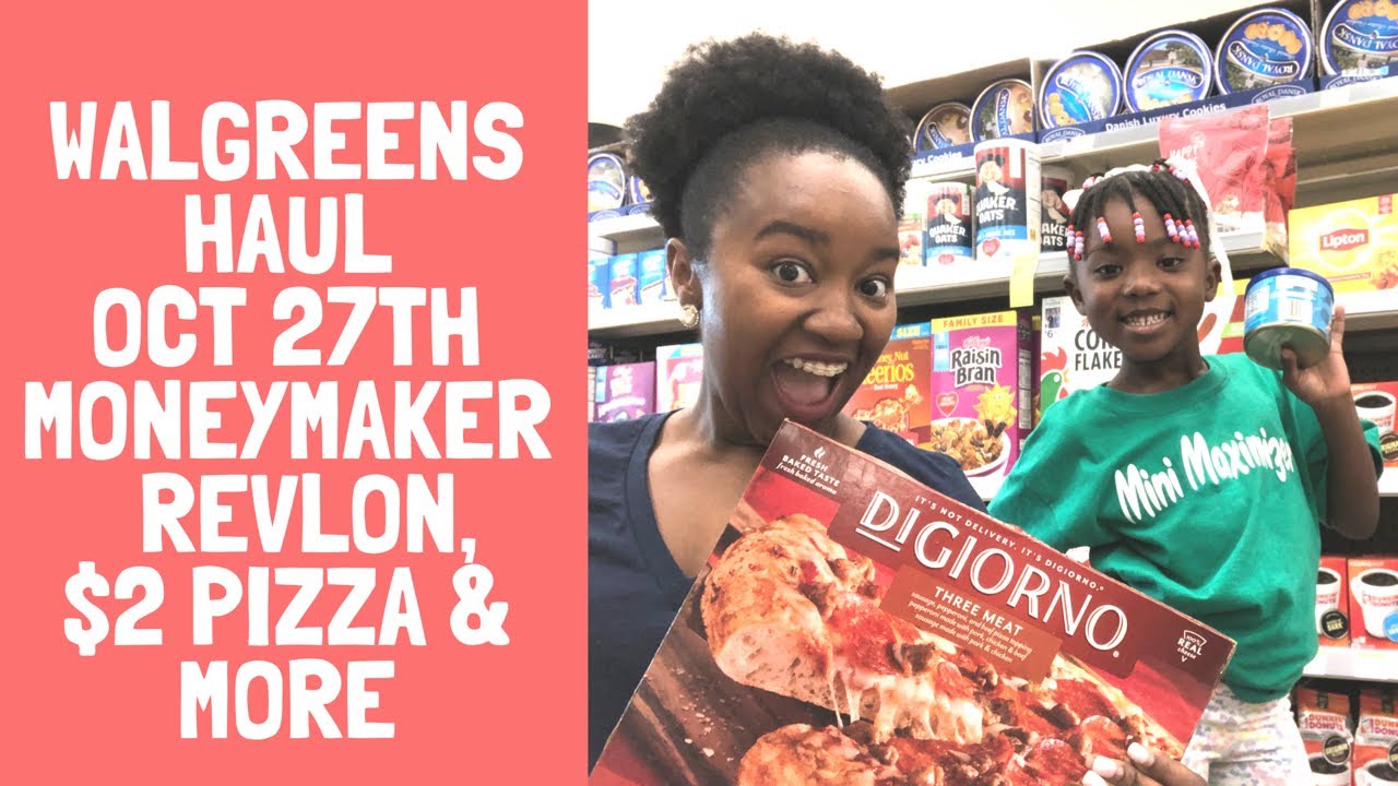 Moneymaker Revlon, $2.24 Pizza, & More! Walgreens Haul! Extreme Couponing | Oct 27th