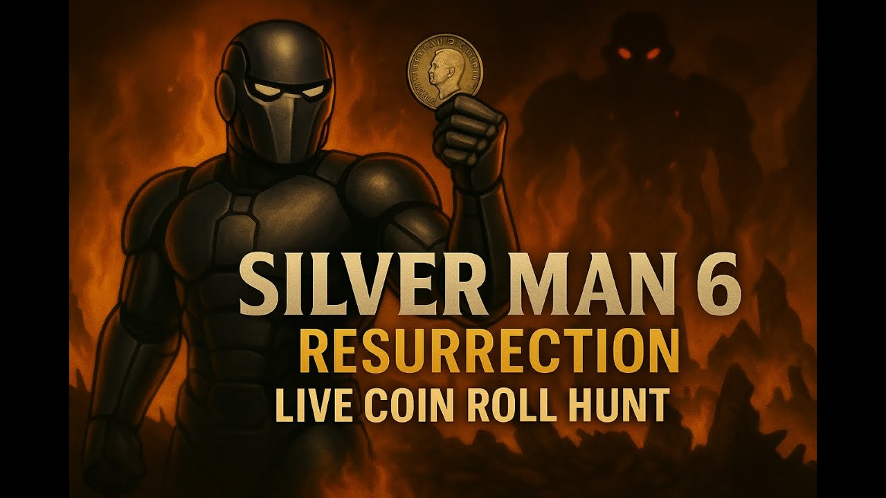 🔴 LIVE COIN ROLL HUNT &ndash; 🛡️ SILVER MAN SIX: RESURRECTION | Searching boxes of Quarters & Dimes for Ag