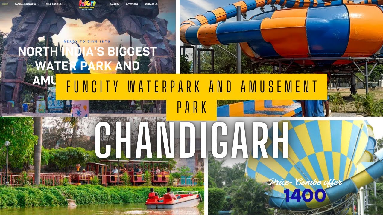 Funcity WaterPark Chandigarh | North Indias biggest waterpark and Amusement Park 1400 Rs combo offer