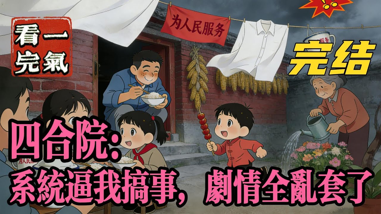 💥💥💥完结！《四合院：系统逼我搞事，剧情全乱套了》穿越到了满是禽兽的四合院此时系统给了我终极任务，看着系统给我的任务，眼前一黑。再看着乱了套的四合院，似乎任务也不是不能完成。#四合院  #穿越 #爽文