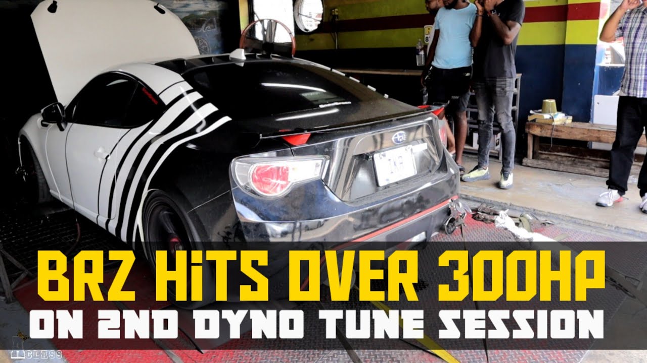 I.K.R BRZ hits over 300hp on 2nd dyno tune session.