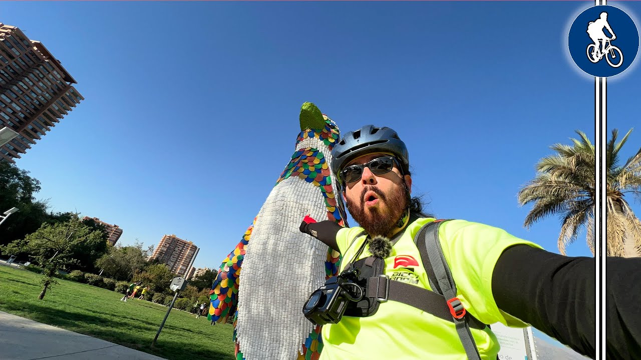 Fui por una nueva ciclovía y antes me encontré con unos animales en el Parque Juan Pablo II 🚴🏻