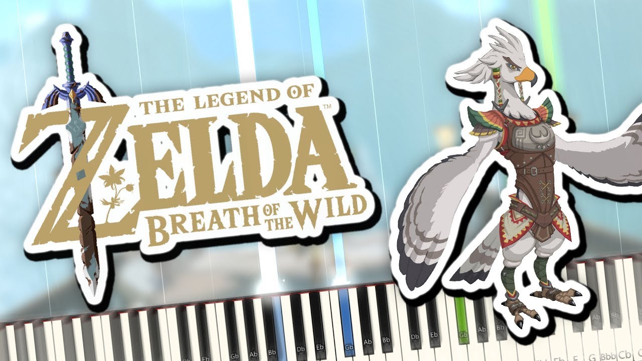 Zelda Breath of the Wild - Flight Range Theme Piano Tutorial Synthesia