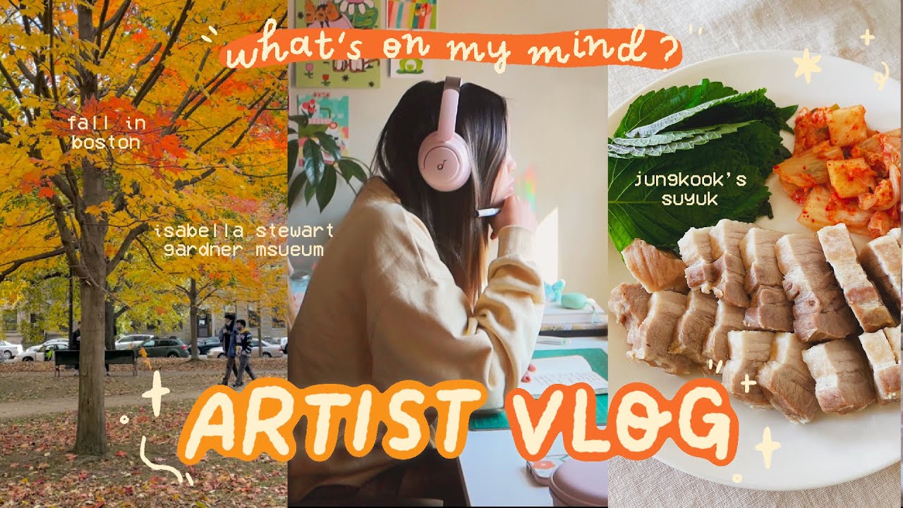 ARTIST VLOG ✿ 10 nyc trip, solo museum date, and what's on my mind 🪁