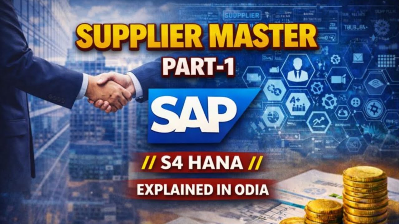 Supplier Master Part-1 // SAP MM // S4 HANA // Explained in ODIA