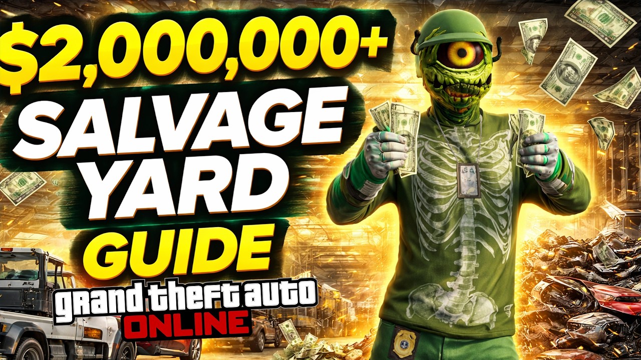 ULTIMATE SALVAGE YARD MONEY GUIDE! (GTA ONLINE) 💲🔥💥