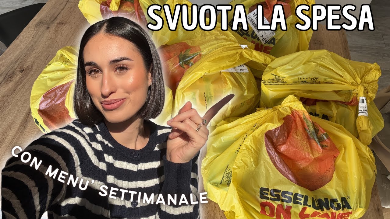 SVUOTA LA SPESA ESSELUNGA con menù settimanale 🛒 130€
