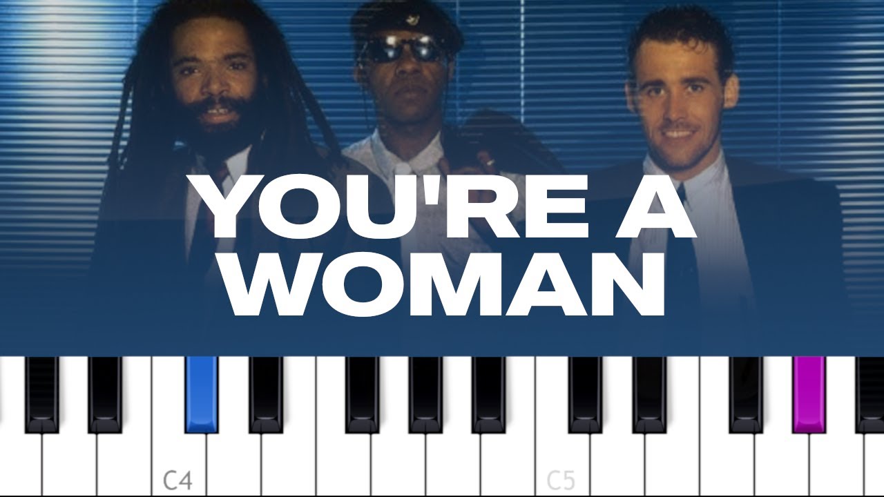 Bad Boys Blue - You're A Woman (piano tutorial)