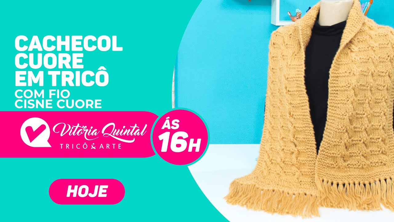 Aprenda a Fazer um Cachecol Cuore em tricô #Coatscorrente #Knitting