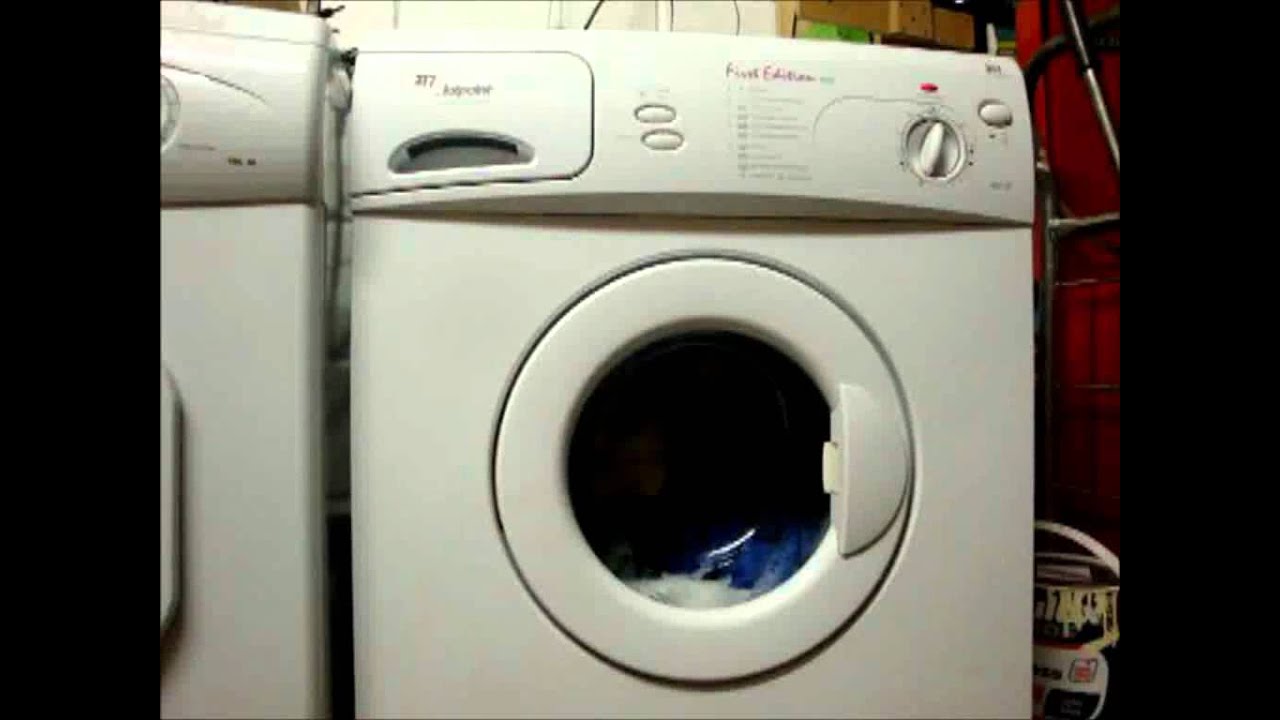 Hotpoint First Edition WM52 Washing Machine prog D cotton intensive Rinse tumbles