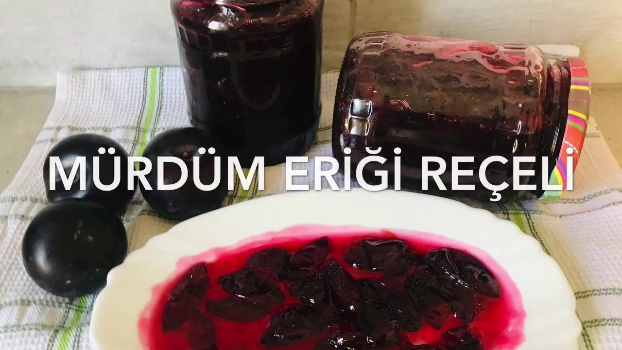 Püf Noktalarıyla Mürdüm Eriği Reçeli/tam Kıvamında Kırmızı Erik Reçeli