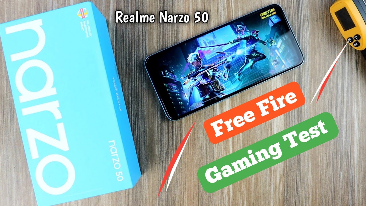 Realme Narzo 50 Free Fire Test and Heating & Battery Drain Test 🔥