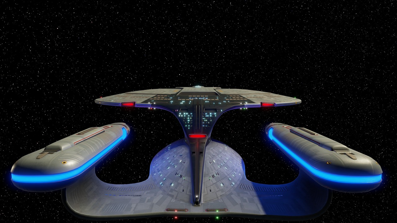 NCC-71744 USS Syracuse Galaxy-class refit supports Starfleet battlegroup