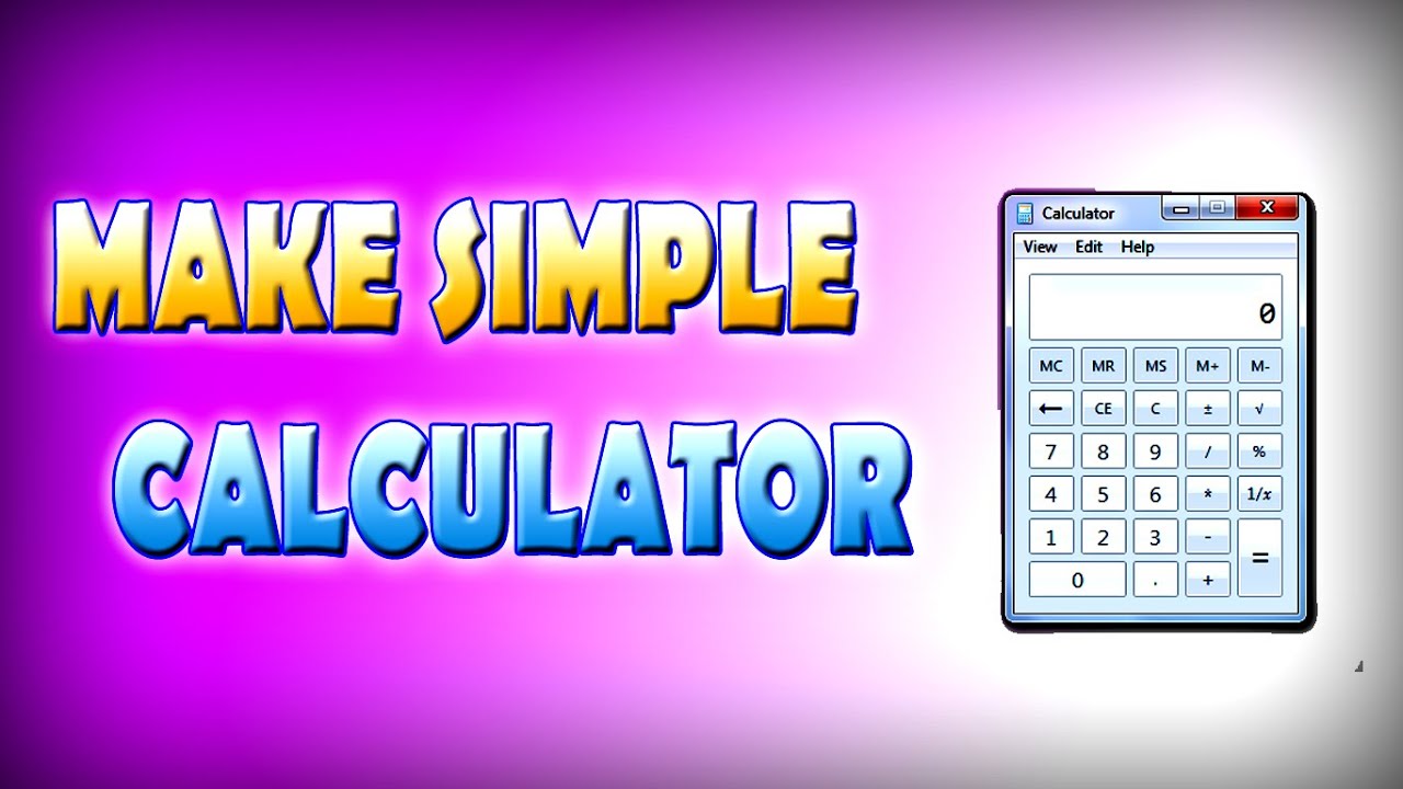 How to make a calculator in Notepad
