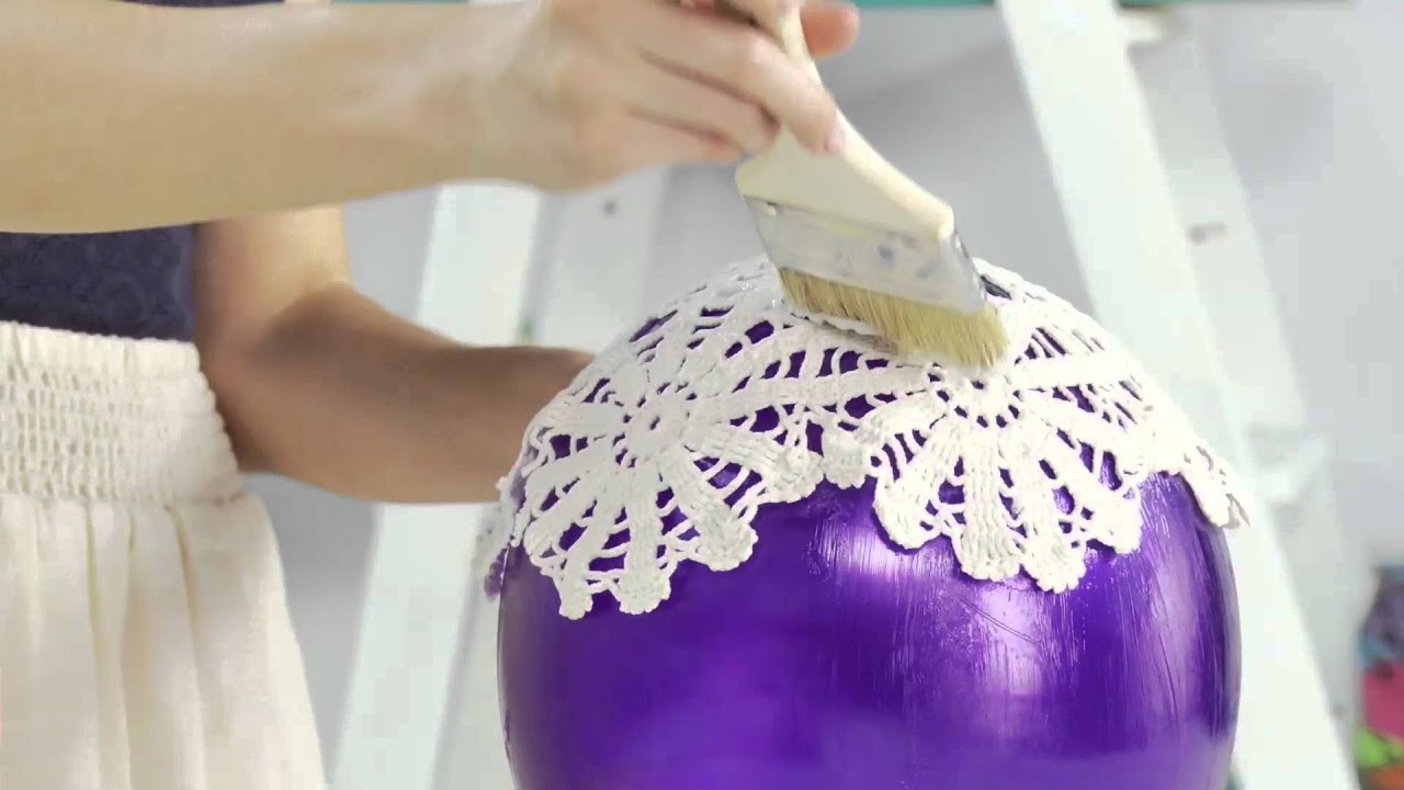 How to make a DIY Doily Lantern with SoCraftastic! #17NailedIt