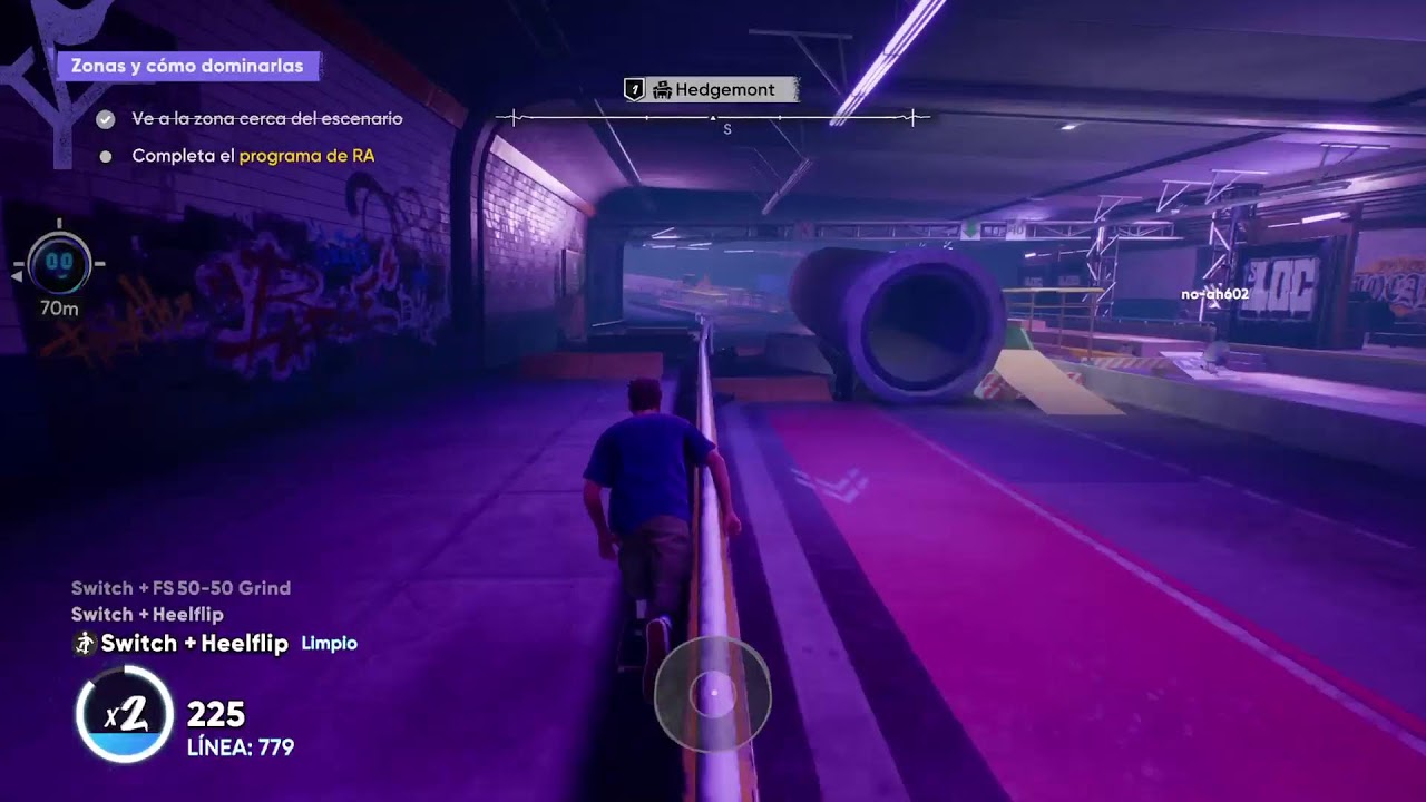 Jugando skate