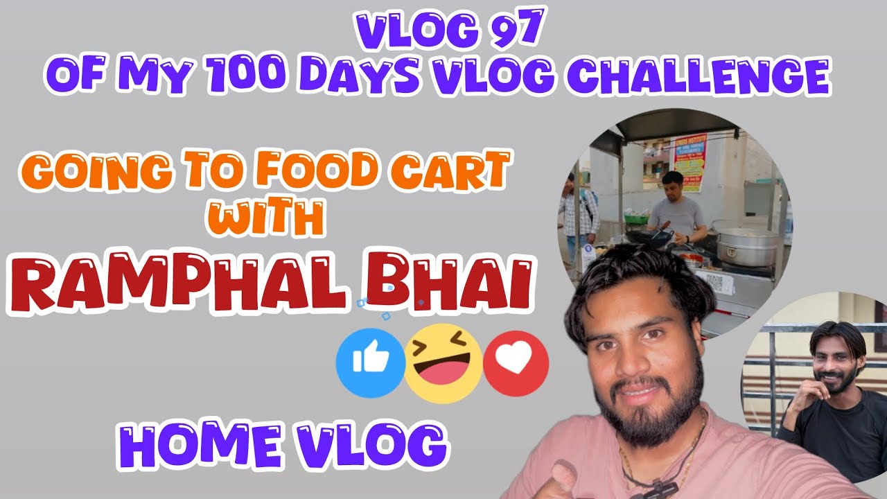 Vlog (97/100) || Going To Food Cart But Nothing Related To Food 🤣🤣