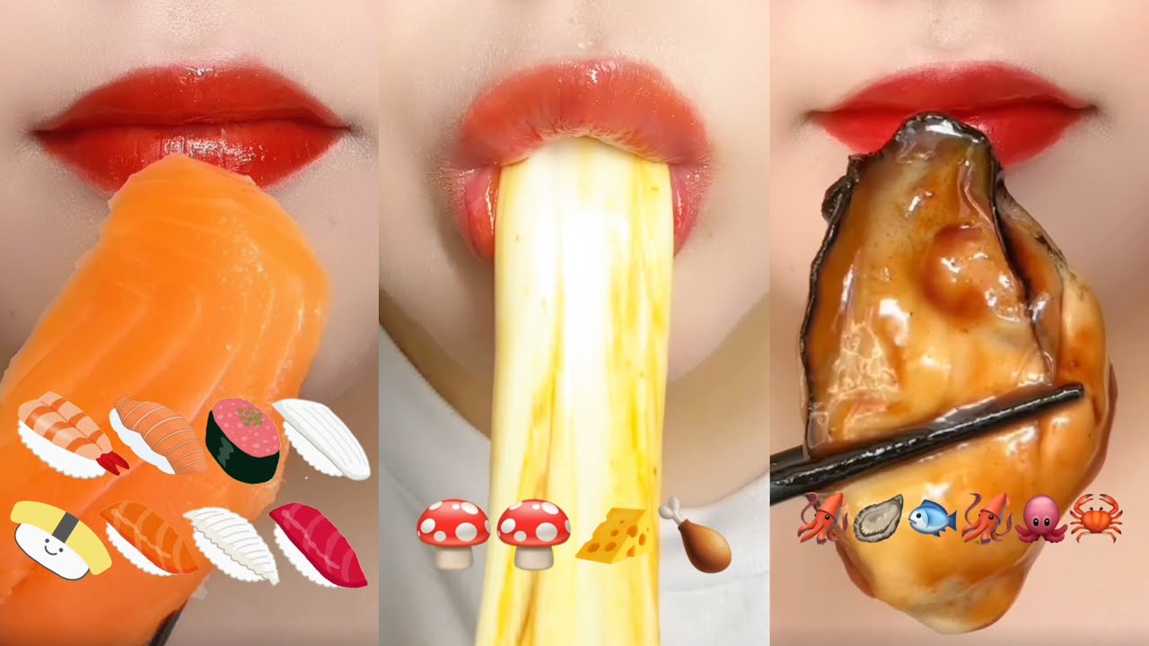 口元ASMR 作業用 睡眠用 BGM  【咀嚼音/mukbang/Eating Sounds】
