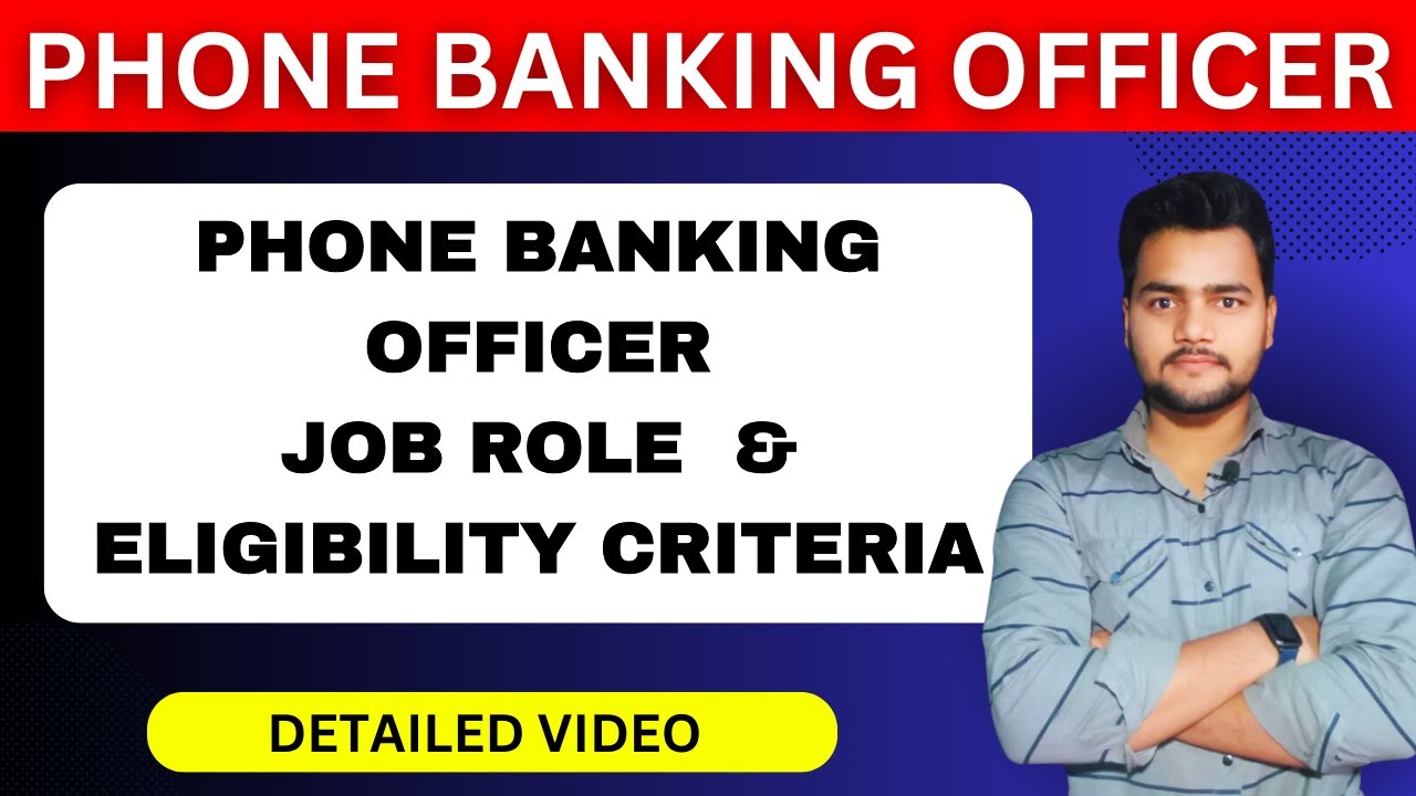 Phone Banking Officer Kya Hota Hai | What is The Job Role Of Phone Banking Officer in Bank ,Bank job