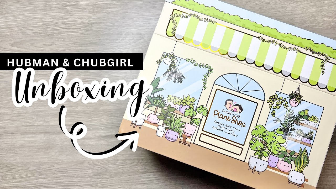 PLANT SHOP ADVENT CALENDAR UNBOXING 🪴📦 ft. Hubman & Chubgirl