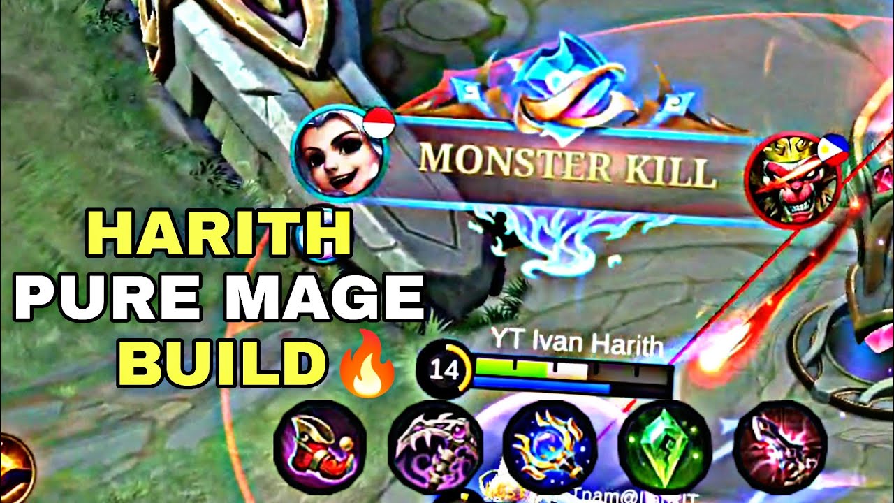HARITH OFFLANE PURE MAGE BUILD IS ON FIRE🔥 | NO DEATH! | MUST WATCH!!!😱| SOLO RANK - MLBB