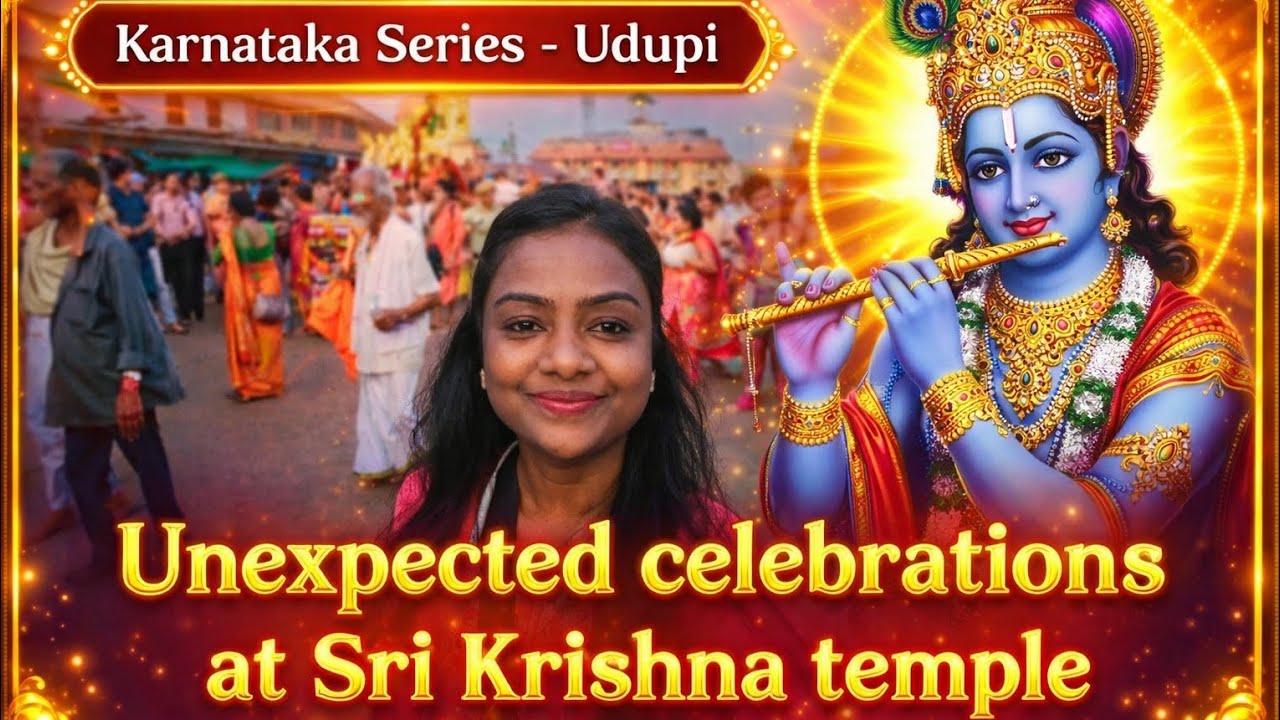 I Walked Into an Unexpected Celebration at Udupi Sri Krishna Temple ,😍🙏 Ep-4