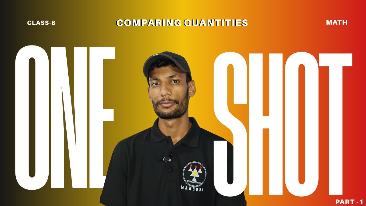 Comparing quantities | part-1 | Class-8 maths | cbse board | #mansobs
