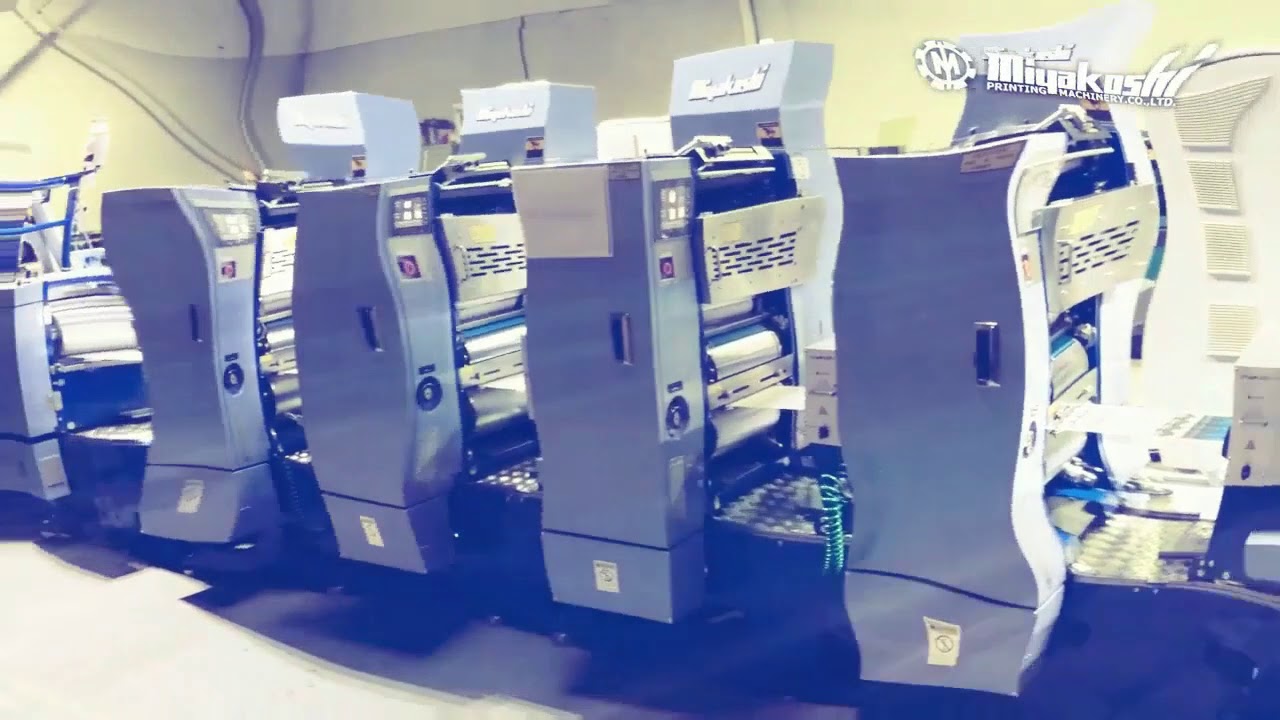 Miyakoshi MLP: High-Speed Semi-Rotary Offset Press for Labels.