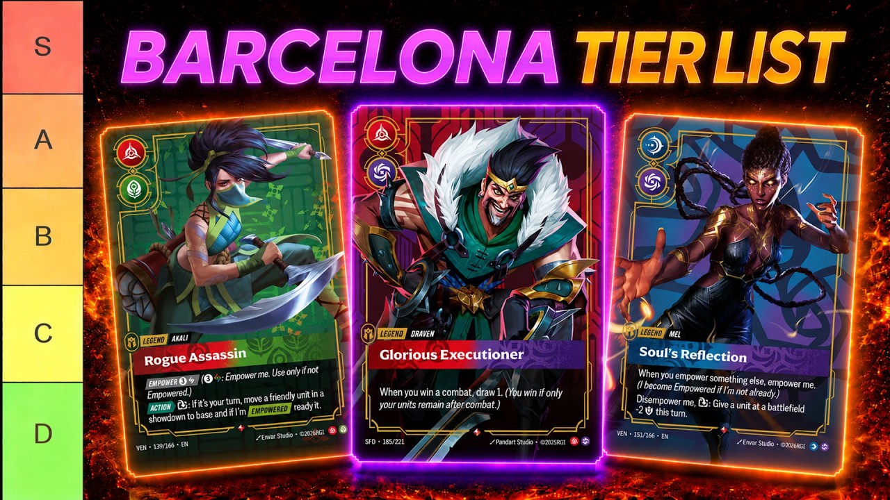 RIFTBOUND Barcelona Tier List! Ranking EVERY Legend