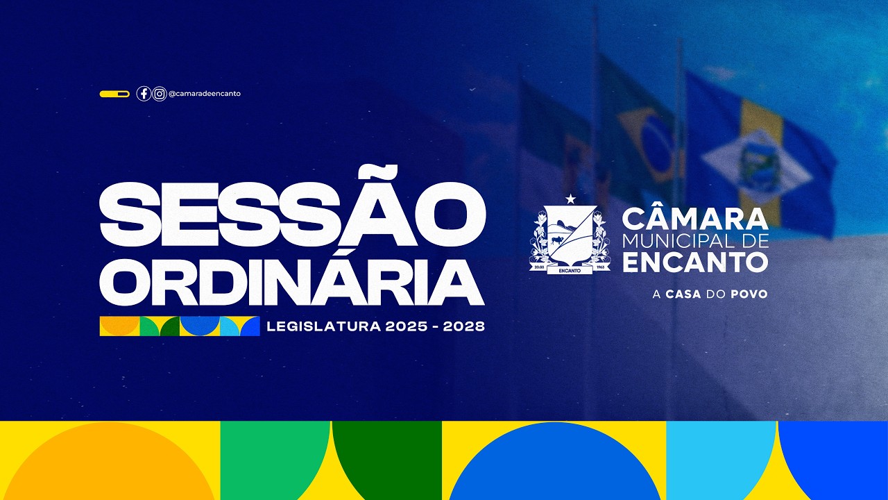 1ª SESSÃO ORDINÁRIA
2ª SESSÃO LEGISLATIVA
LEGISLATURA 2025 - 2028