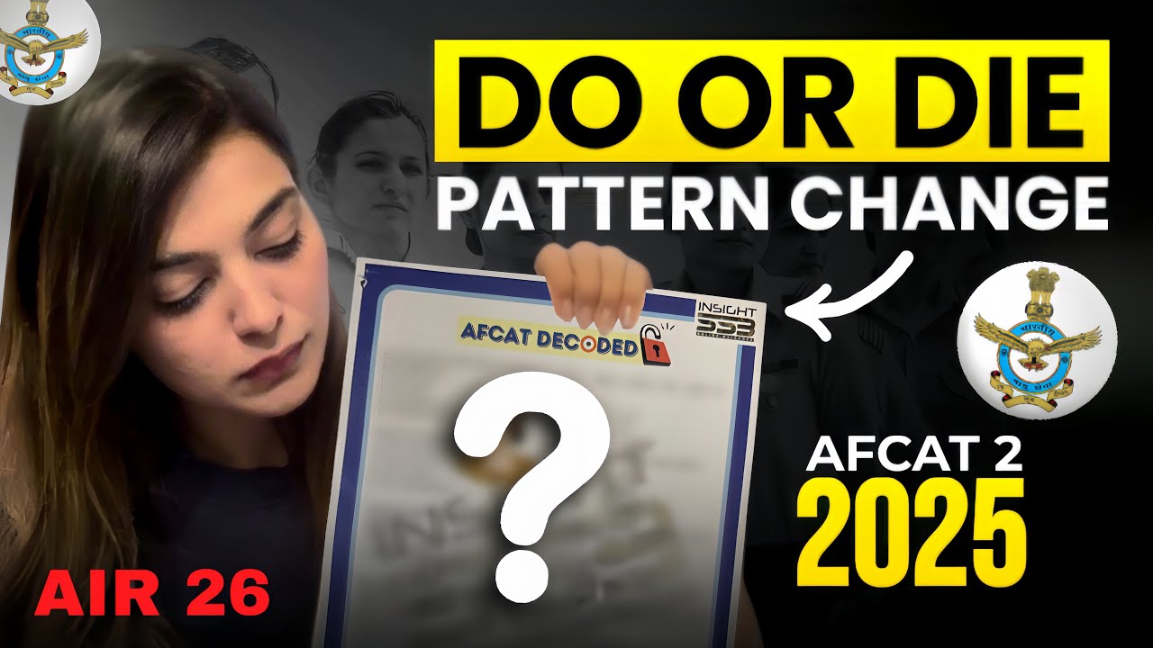 AIR 26 - How I studied for AFCAT Exam | AFCAT 2 2025 Exam in 2 months