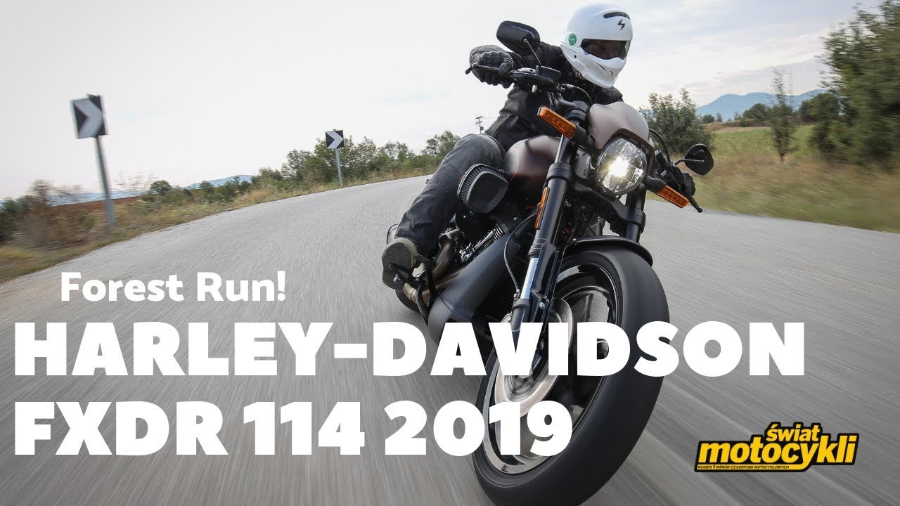 Harley Davidson FXDR 114 Forest Run! - pierwsza jazda i onboard