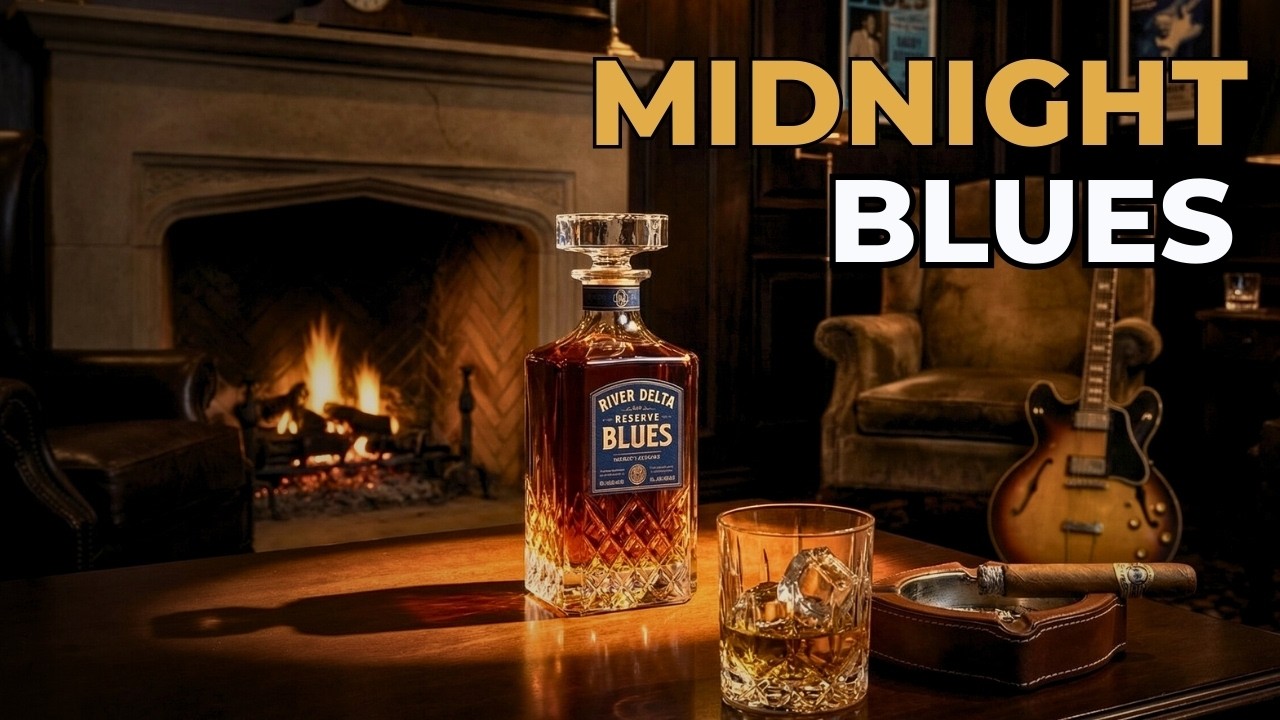 Old Soul Whiskey Blues | Slow Guitar Instrumental for Quiet Nights