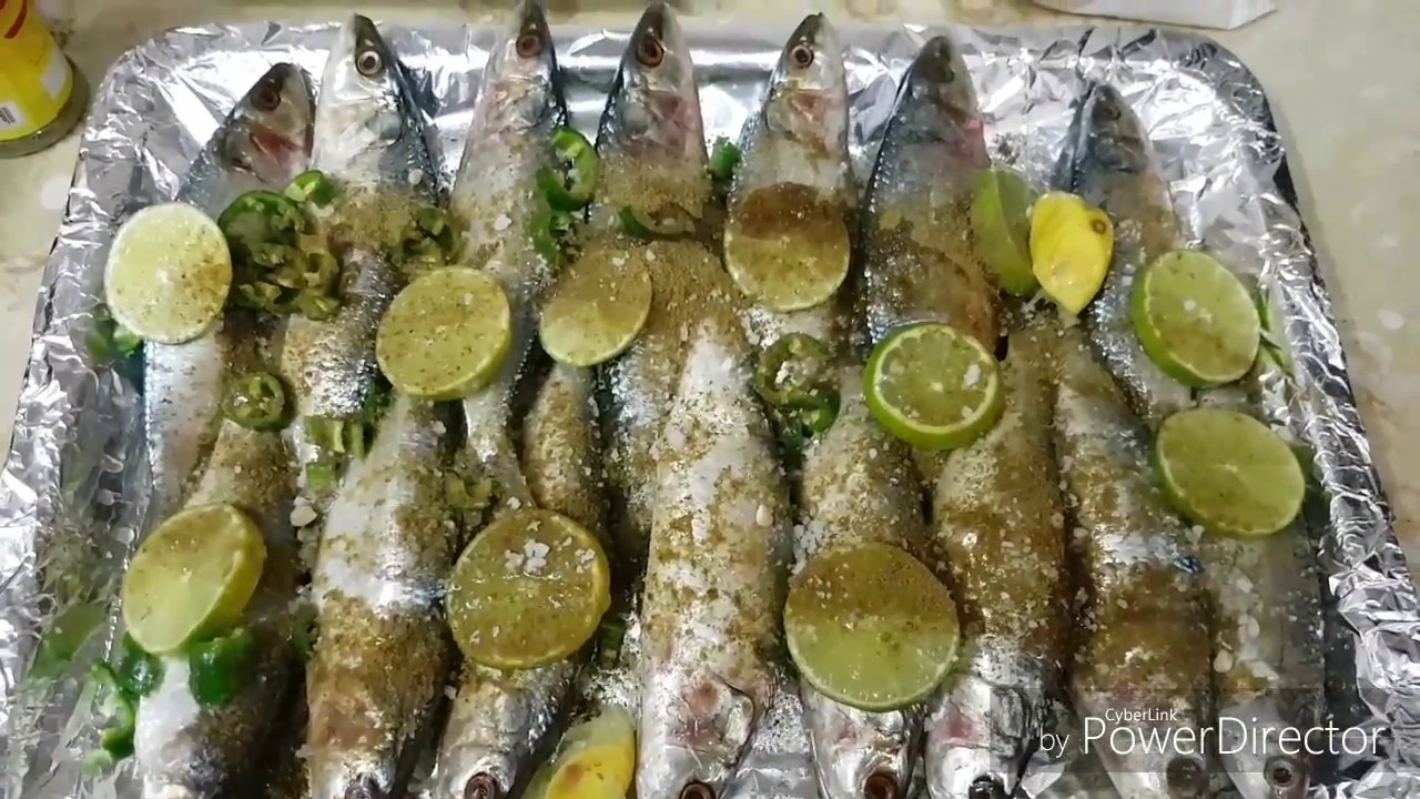 Egyptian  sardines grilled in oven