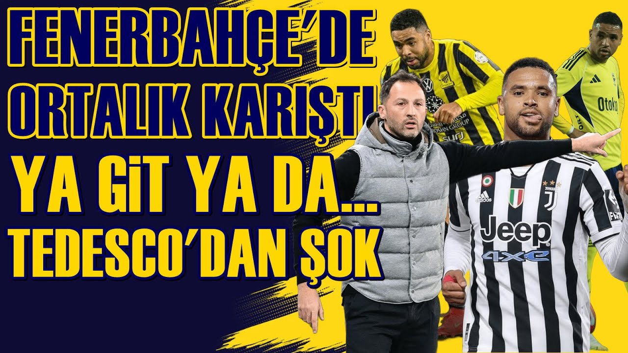 SONDAKİKA Fenerbahçe'de EN NESYRİ Krizi! Tedesco ve Sadettin Saran RESMEN...