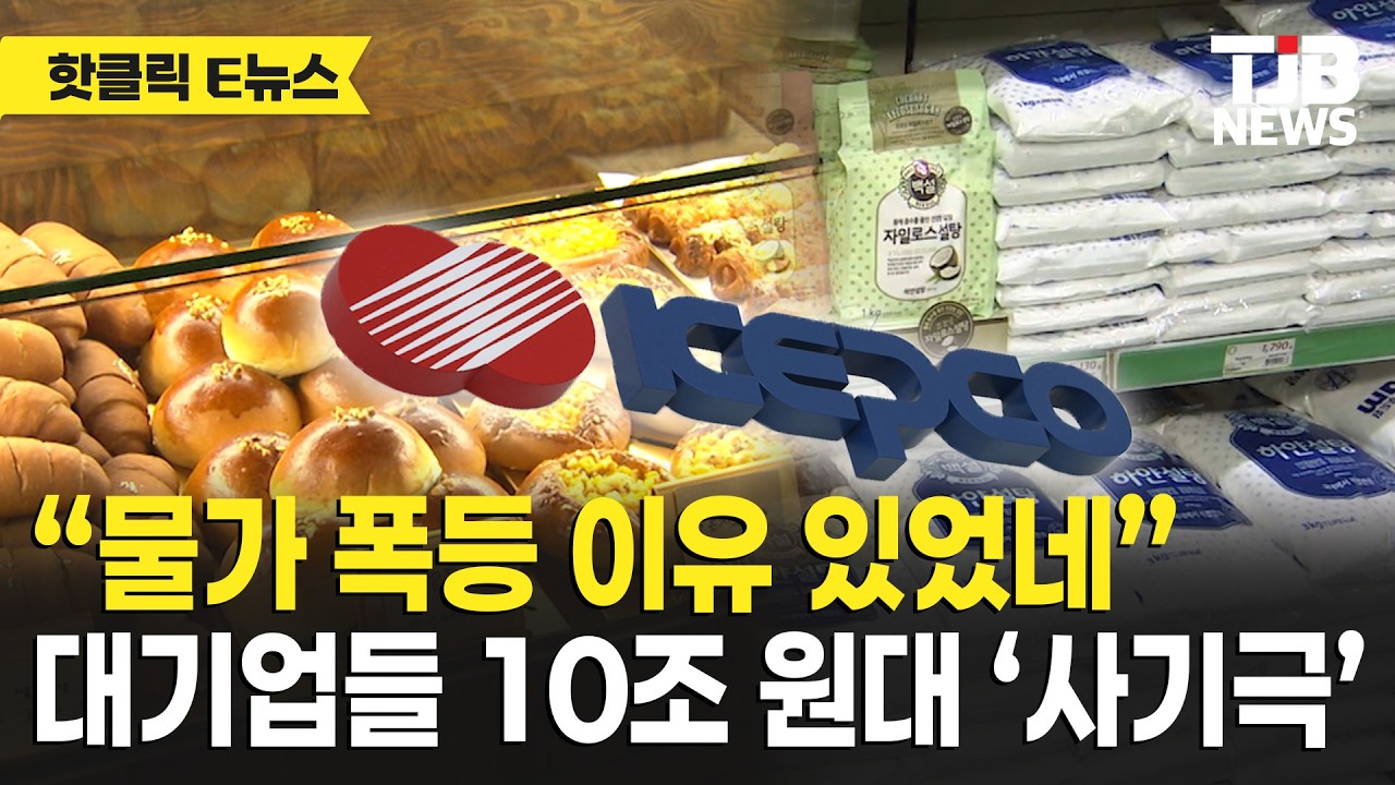 “물가 폭등 이유 있었네” 대기업들 10조 원대 ‘사기극’｜ TJB 대전·세종·충남뉴스