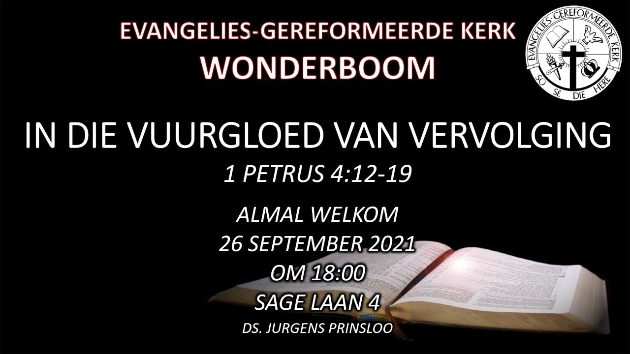 In die vuurgloed van vervolging - Ds Jurgens Prinsloo