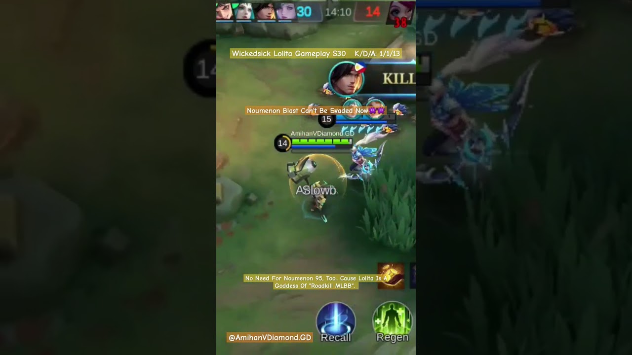 Wickedsick Lita Gameplay S30 - Goddess Of Roadkill MLBB K/D/A: 1/1/13 #rankedmlbb