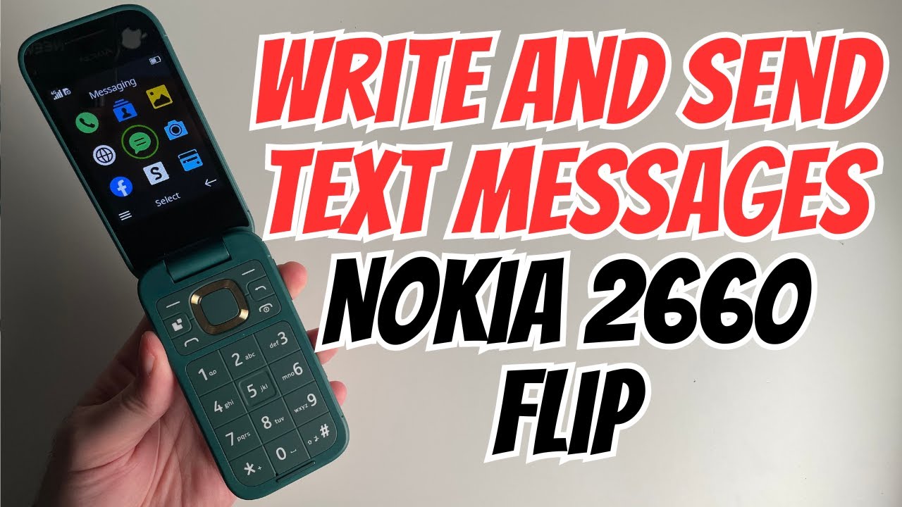 How To Write and Send Text Messages On Nokia 2660 Flip