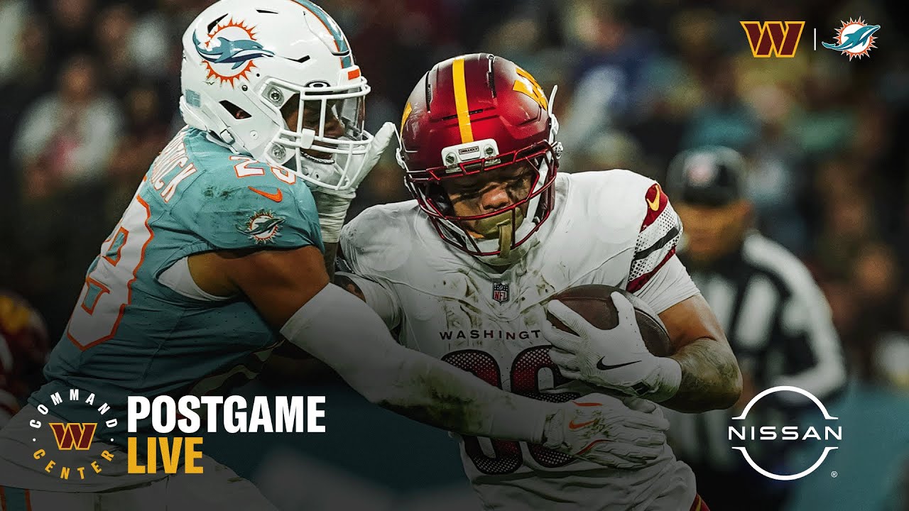 Postgame LIVE: Hear From HC Dan Quinn & More After Commanders Fall to Dolphins in Madrid