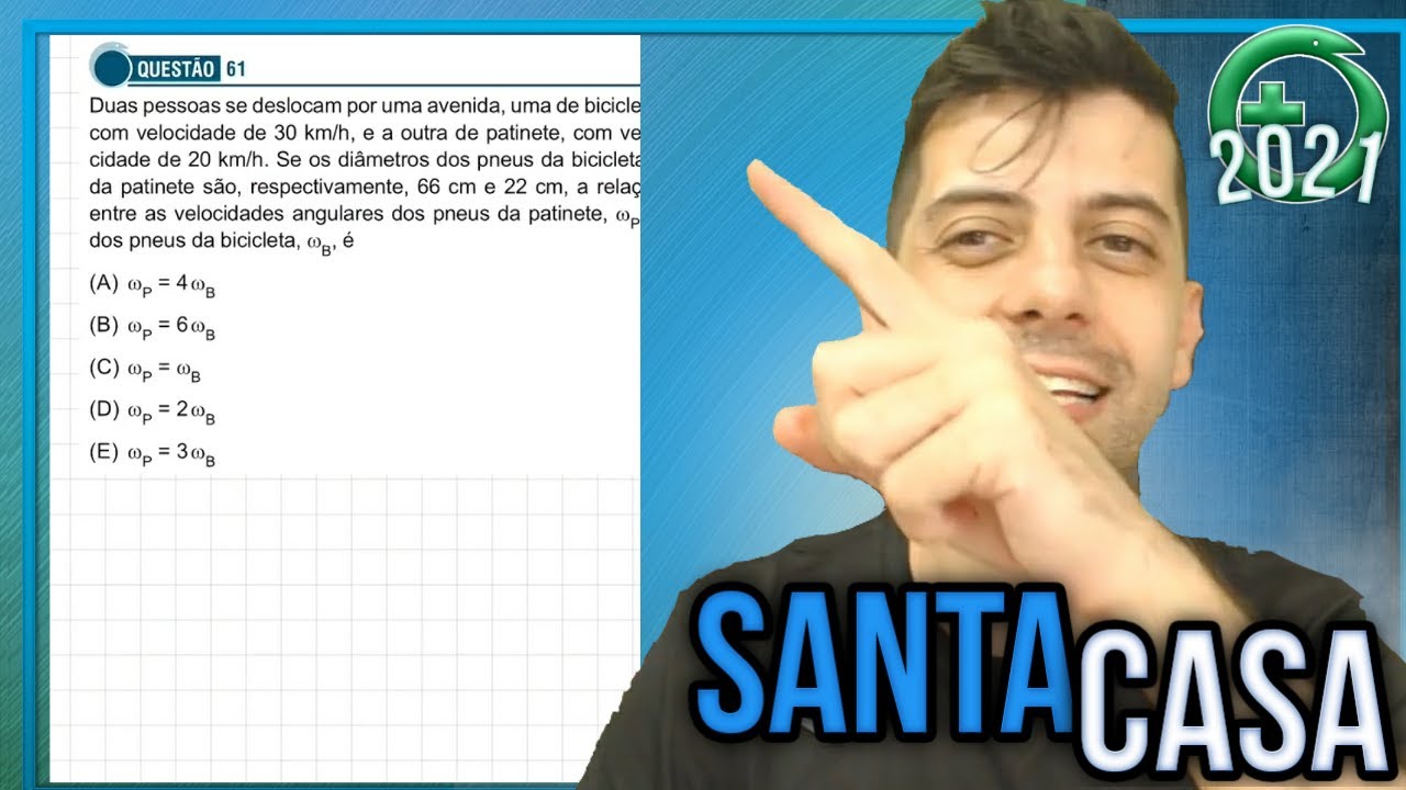SANTA CASA 2021 - Q61 Fis - Duas pessoas se deslocam por uma avenida