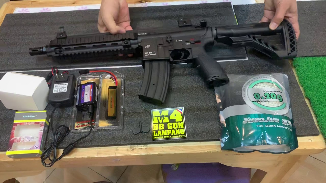 E&C102 HK416D Gen3 V.2019ใหม่แกะกล่องพร้อมทดสอบขนาดนำ้หนักความยาวความแรงจากโรงงาน