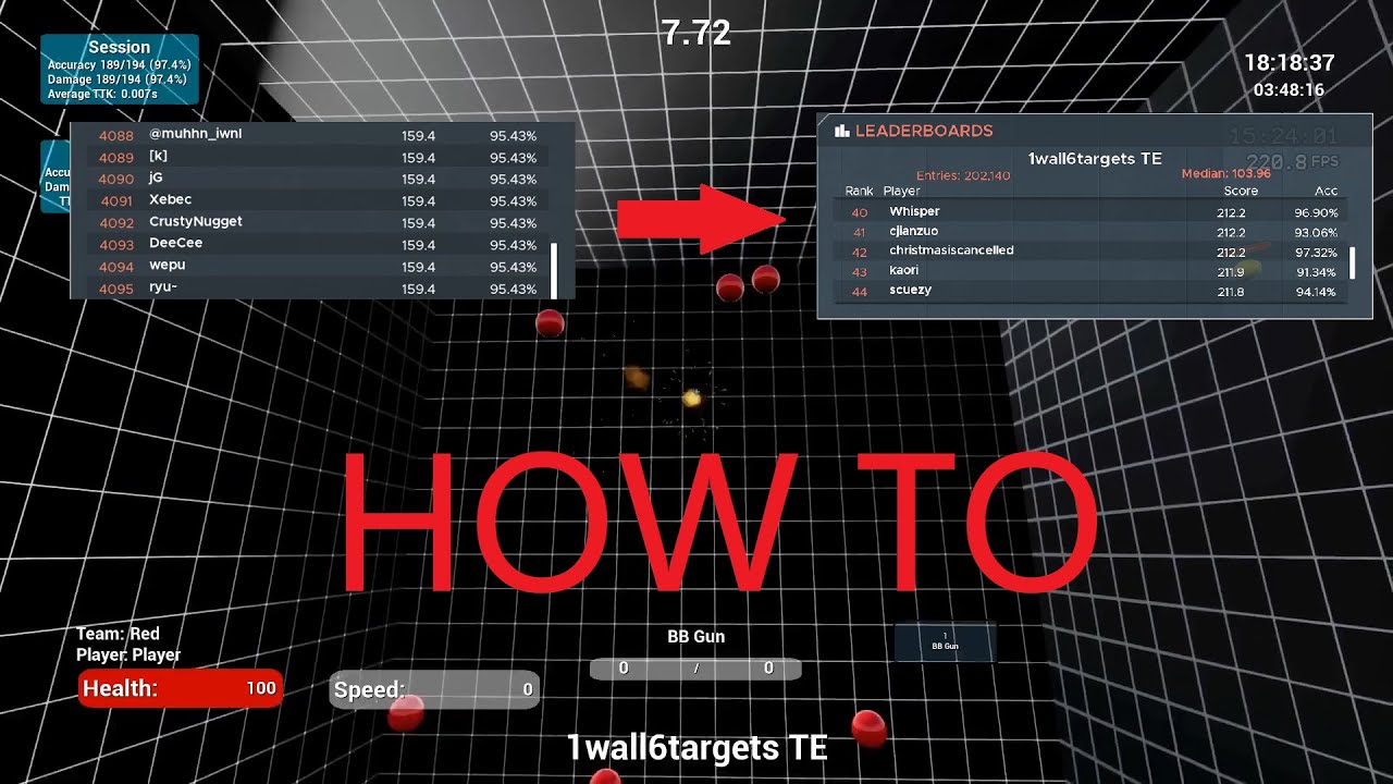 HOW TO: 1wall6targets TE