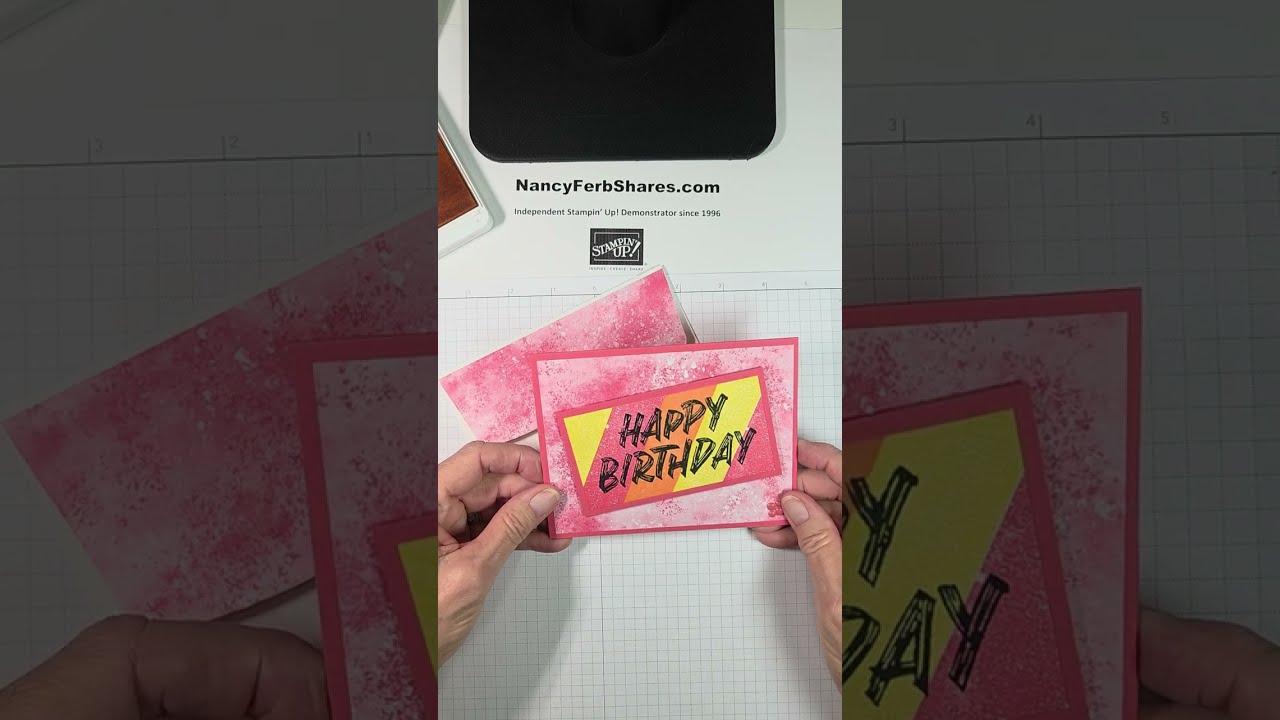 Painter's Tape Stamping Technique with Nancy