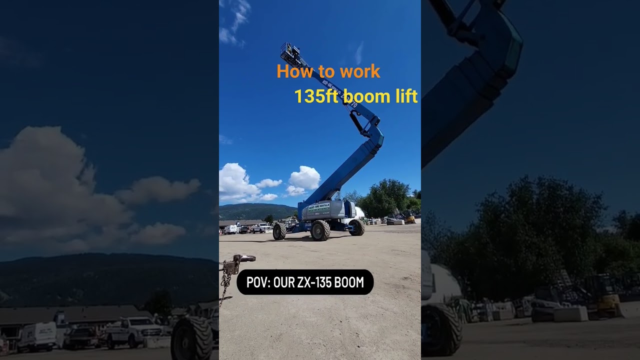 how to work 135🔥genie boom lift 🚒 #youtubesearch #automobile #boomlift #heavyequipment #excavator