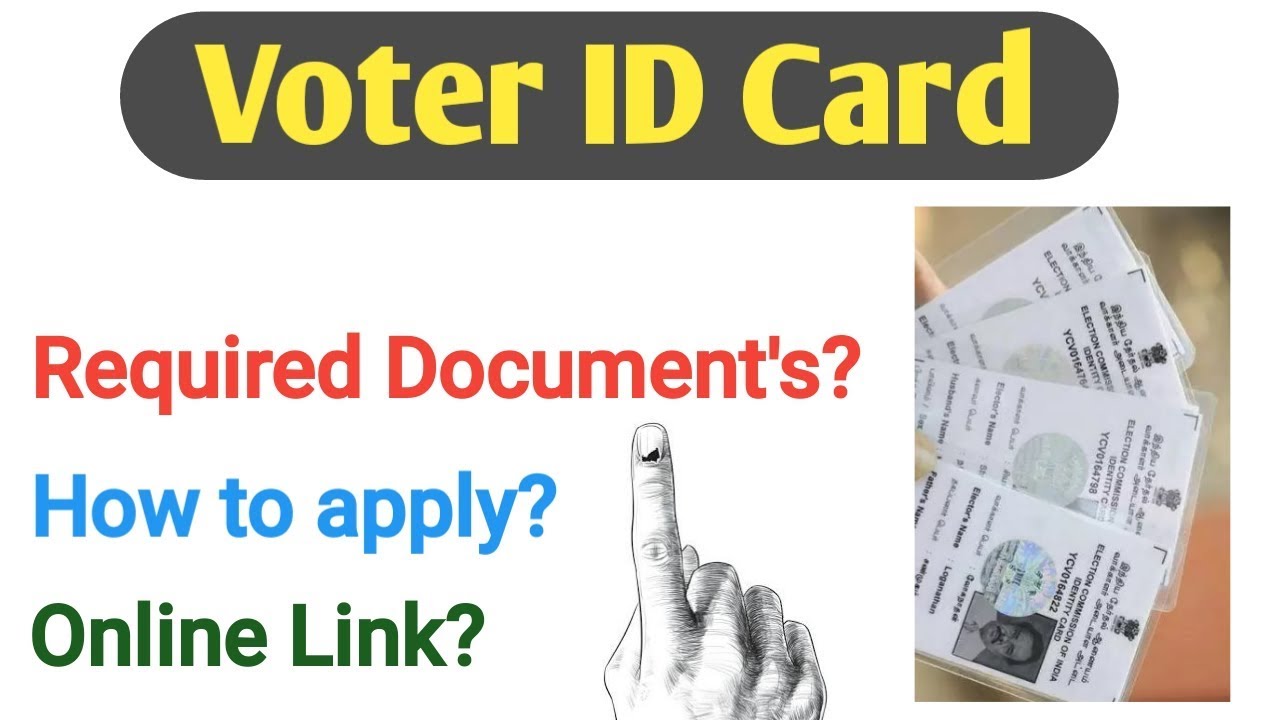 How to apply for voter ID card | Required Document's