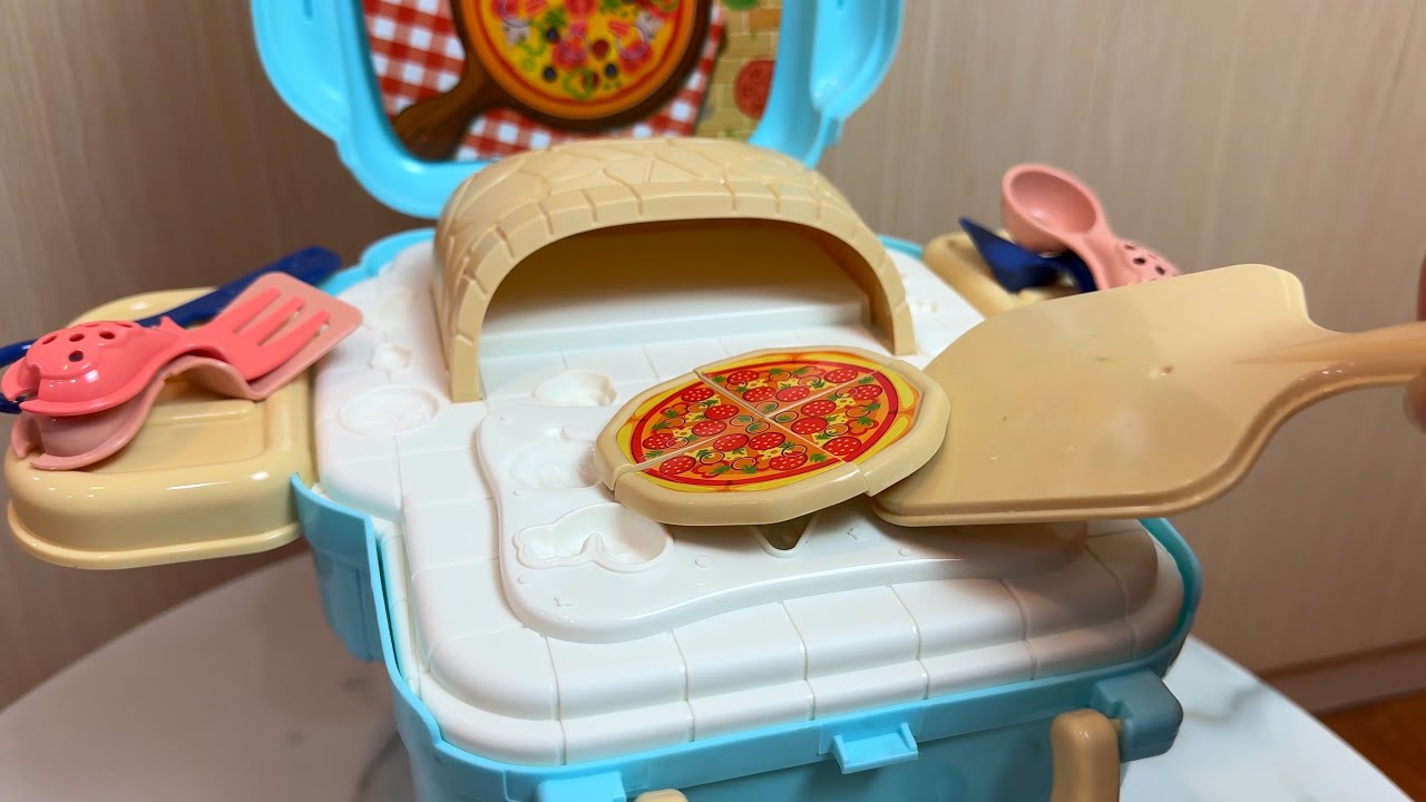 No Talking ASMR | Magic Dough Pizza Set Unboxing