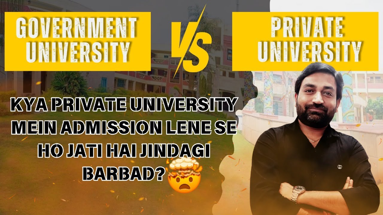 Govt University Vs Private University | Watch Before Talking Admission #ignou #lpu #amity #manipal
